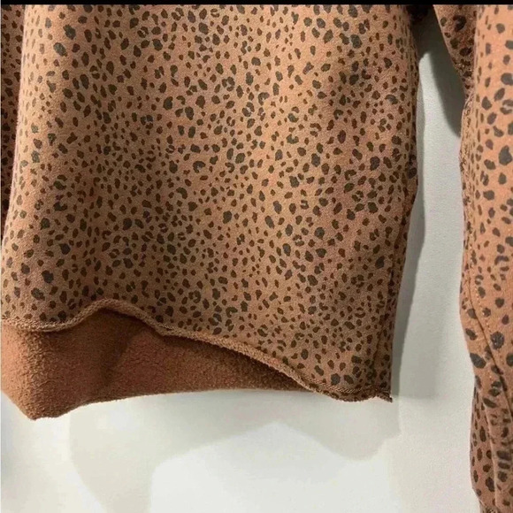 Abercrombie & Fitch Soft Medium Fleece Lined Cheetah Print Hoodie - Picture 6 of 8